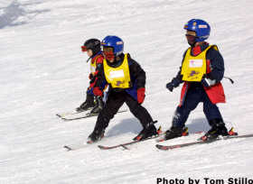 Kids take turns at Crested Butte.