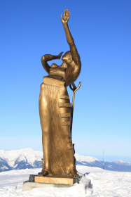 La donna in fiamme a Courchevel
