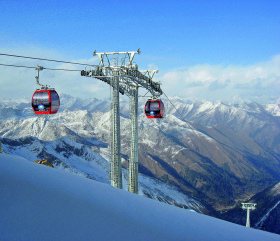Dagu Glacier, China: the highest cable car in the world (complete with oxygen masks).