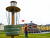 Disc golf at Okemo has a Vermont maple theme. Okemo Photo