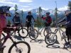 Winter Park mountain bikers get ready for a ride down the mountain.