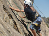 Kids get an introduction to rock climbing in Sugar Bowl's summer day camps.