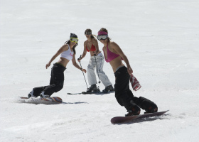 Ski, mountain bike, and golf in one day at Mammoth. 