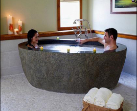 Hot tub at the Spa at Stowe.