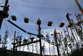 Big Sky Resort added a new ropes course this summer. Photo: Big Sky Resort.