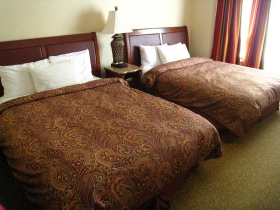 Lake Louise Inn has nine room styles.