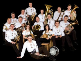 Alpenbrass Tirol plays in Lech village July 9