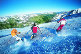 Summer skiing on the Hintertux Glacier