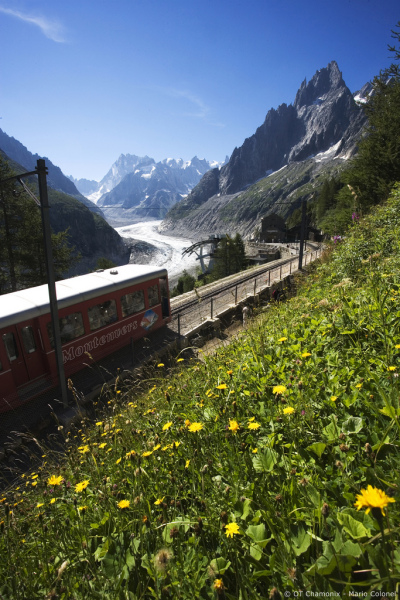 The famous little red cog train of Montenvers celebrated 100 years of service this summer.
