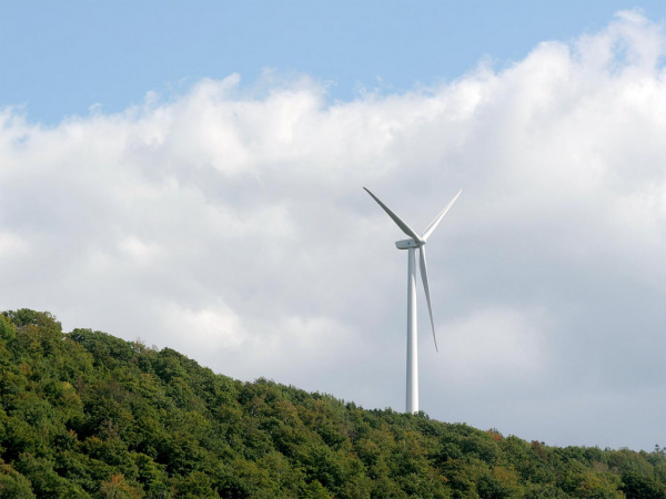 Jiminy Peak installed a wind turbine a year ago that produces more than half the area's electricity.