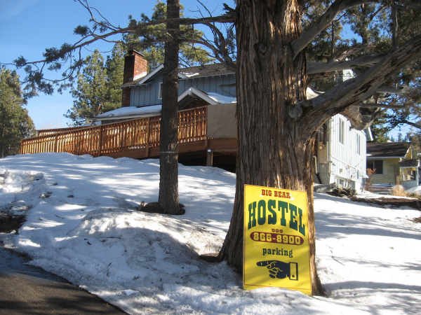 Big Bear Hostel provides an inexpensive lodging option for Bear Mountain and Snow Summit visitors.