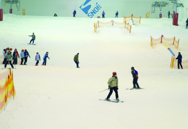 Sno!Zone Braehead in Glasgow is the United Kingdom's largest indoor ski and snowboard facility featuring real snow.