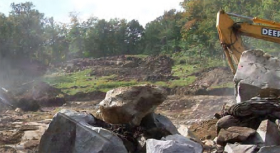 Stoneham's construction aims to reduce time, effort, and cost to build snow for their halfpipe.
