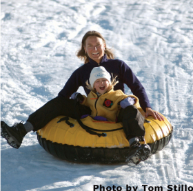 Snow play is popular. 