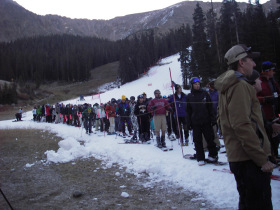 Just get me there, I'll learn to ski.