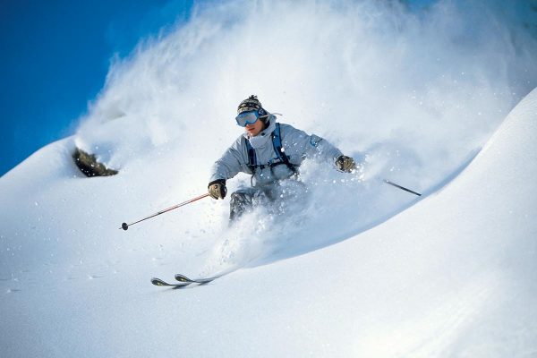 Powder skier at Lech
