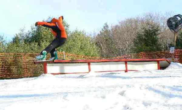Snowboarder at Ski Sundown.