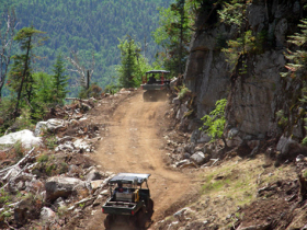 Trail work underway at Whiteface, N.Y. earlier in the year.