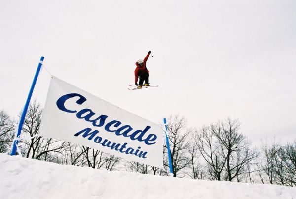 Riding at Cascade Mountain.
