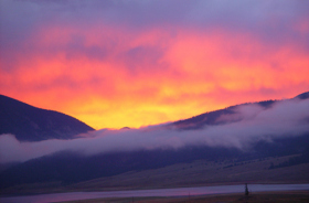 Stay the night at Angel Fire and catch the sunset.
