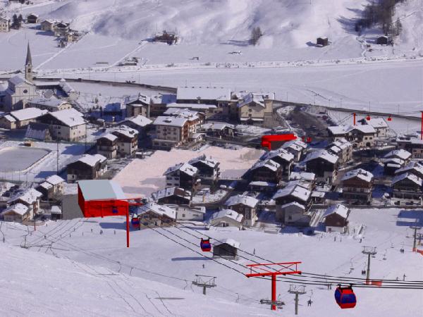 The village of Livigno, Italy