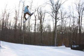 Catching air at Snow Trails