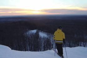 The top of Caberfae Peaks. 