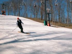 Paoli Peaks serves skiers and riders in the lower Heartland.
