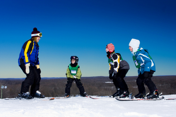 Learning to ski at Hidden Valley.