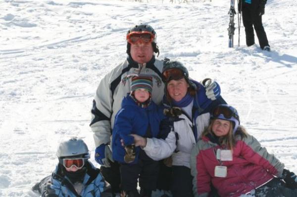Happy family at Magic Mountain.
