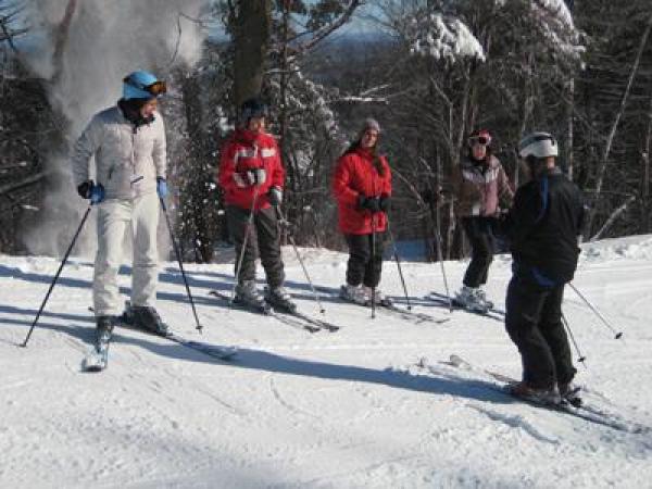 Ski lesson at Pats Peak.