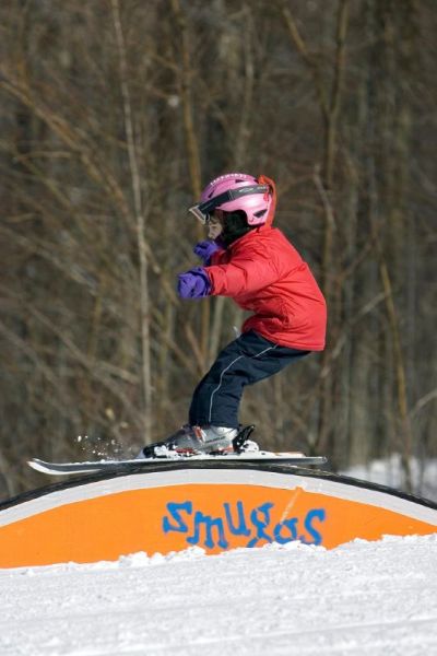 Rail riding at Smuggs.
