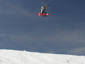 Blue Mountain's Telus Triple Challenge culminates in a big air contest.