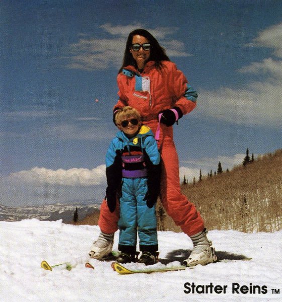 Kids ages two to four especially benefit from a ski harness.