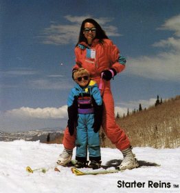 Kids ages two to four especially benefit from a ski harness.