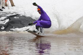 Pond skimming is on tap at Mountain Creek.