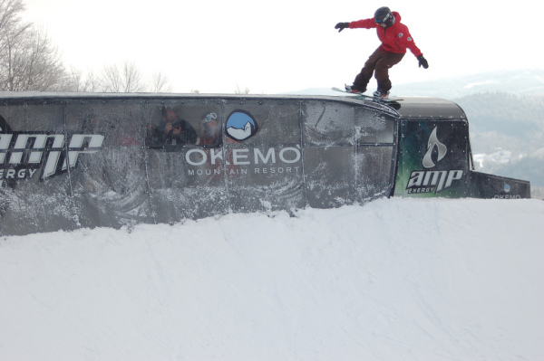 Okemo's amp bus, not for Joeys.