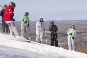 Sping skiing and riding is great at Nubs Nob.