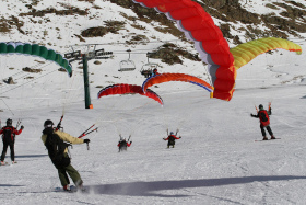 Speed riding in Verbier