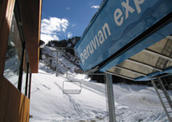 Snowbird's Peruvian Express, with its chairs freshly installed, November 17, 2006.