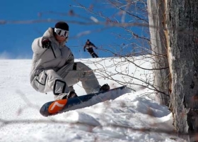 Spring brings blue sky skiing and snowboarding at Blue Mountain.