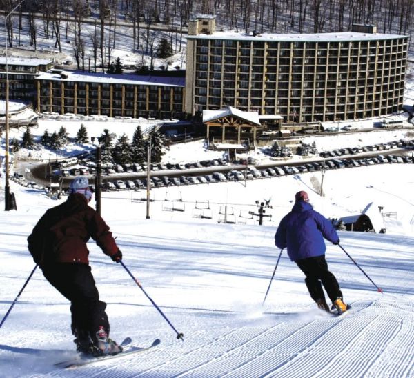 Gliding into spring at Seven Springs.