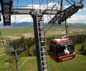 The gondola at Jackson Hole, Wyoming.