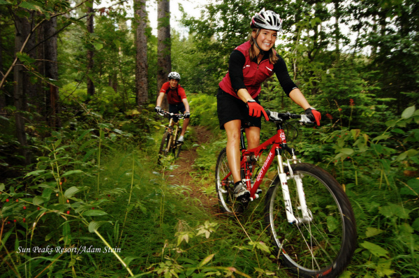 Sun Peaks has 39 trails of all levels for mountain biking. Photo courtesy of Sun Peaks Resort/Adam Stein.