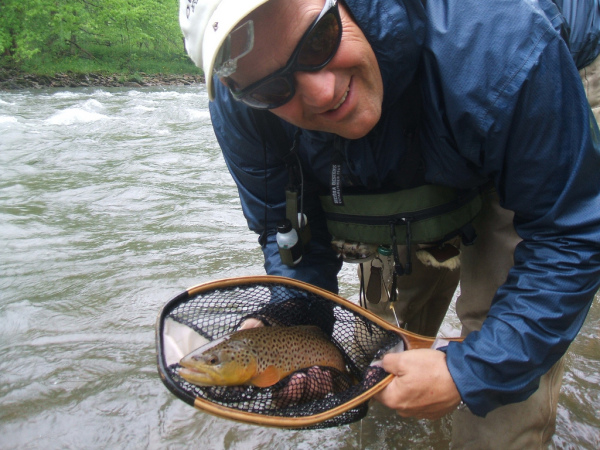 Another succesful fly fisher in Pochoantas County, West Virginia.