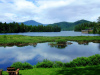 The shore view from the Placid Bay Inn.