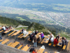 Terrace at the Alpenlounge Seegrube & Hafelekar Restaurant above Innsbruck.