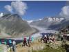 Hikers at Bettmeralp Aletsch Glacier. Photo by swiss-image.ch.