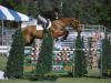Rider Christine McCrea on Promised Land at the Lake Placid Horse Show.