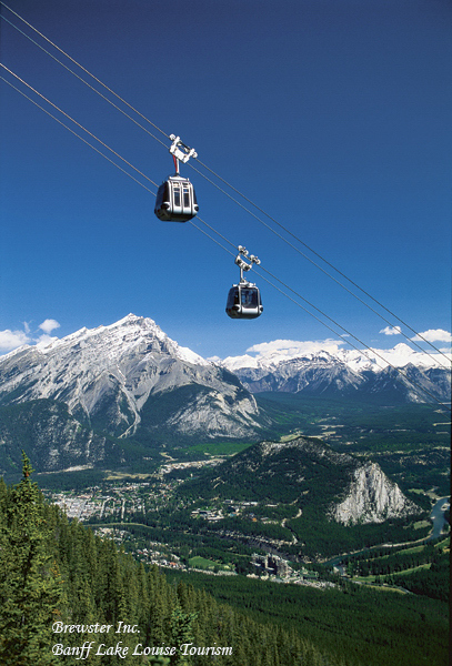 The Banff Gondola offers stunning views of the Canadian Rockies. Banff Lake Louise Tourism/Brewster Inc.